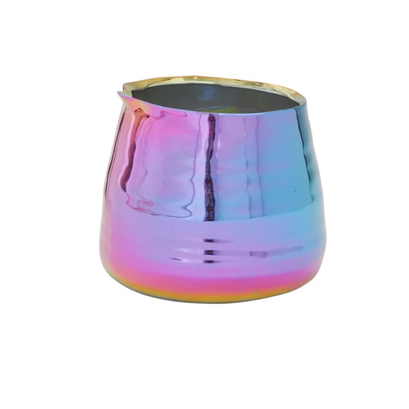 Iridescent Tegan Pot for Houseplants - Shimmering Glow Planter Container Green Memento